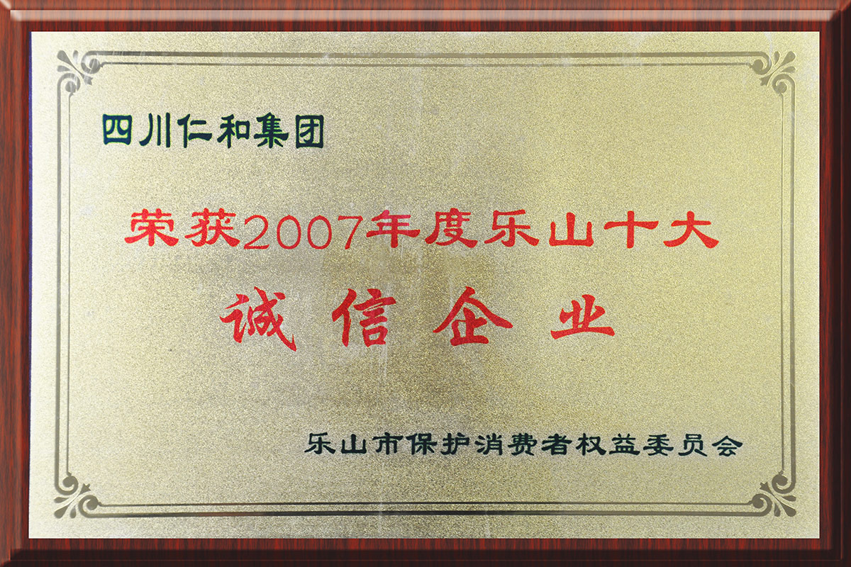 仁和集團(tuán)——樂山十大誠信企業(yè)